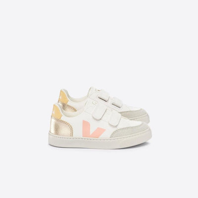 Veja KIDS Small V - 12 Chromefree White Multico Platine - Studio Play