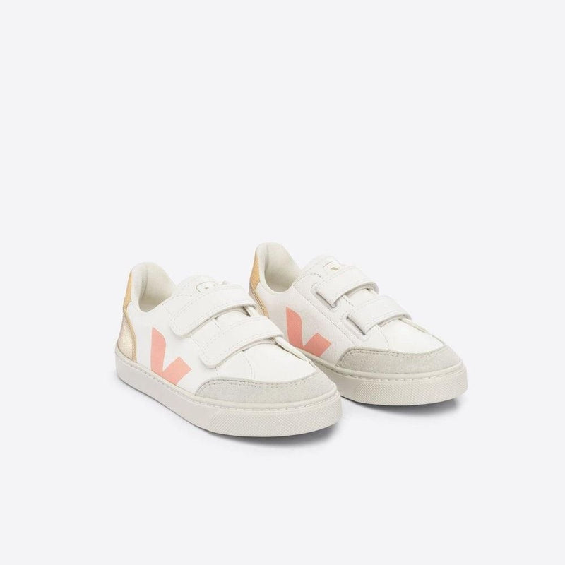 Veja KIDS Small V - 12 Chromefree White Multico Platine - Studio Play