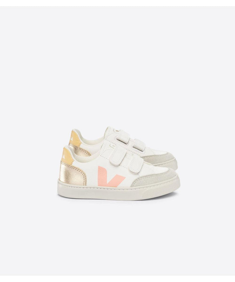 Veja Small V-12 Chromefree White Multico Platine