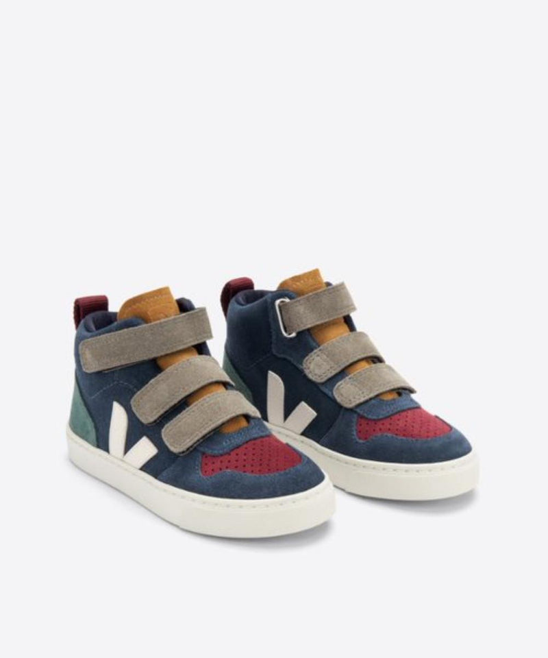 Veja V-10 Mid Velcro Suède Multico Nautico Cyprus