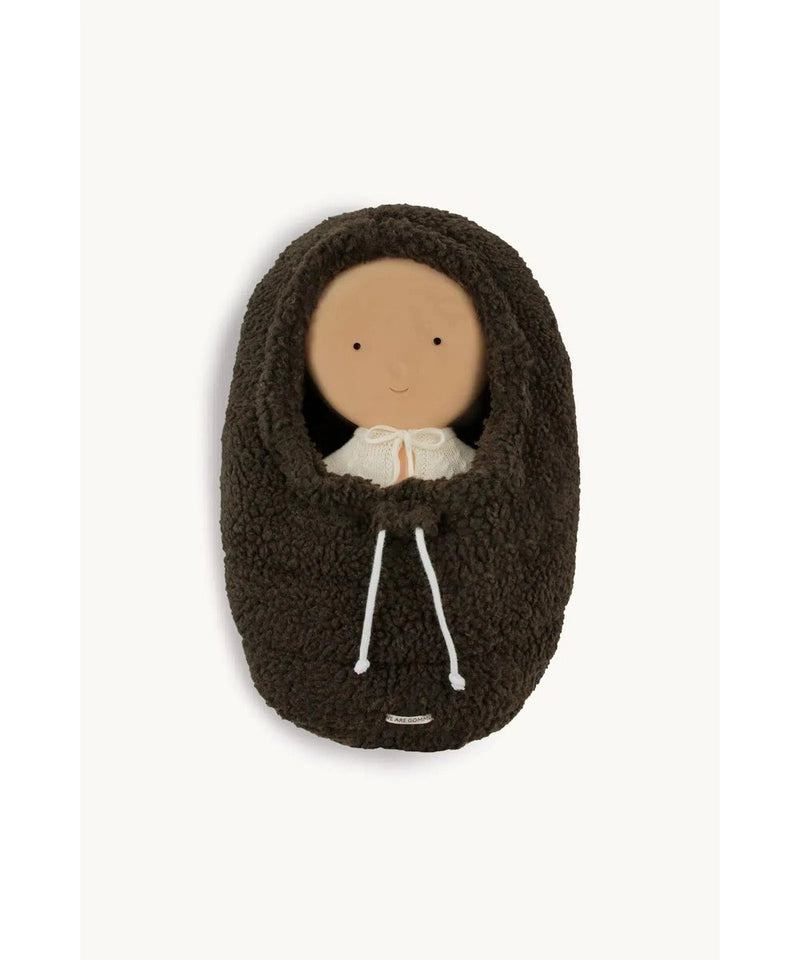 We Are Gommu Baby Footmuff Brown Sherpa