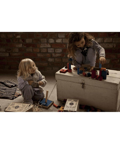 Wooden Story Blokken Regenboog In Zak - 100 Stuks